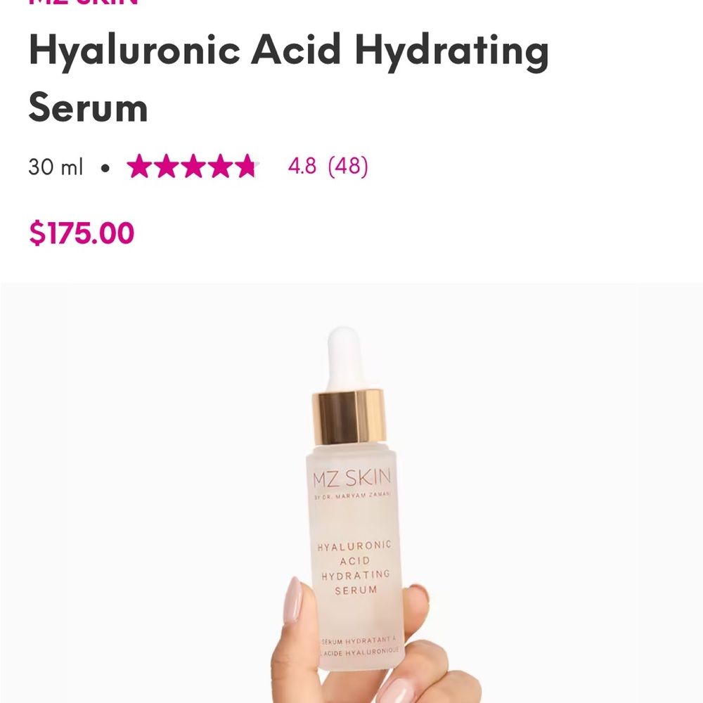 MZ Skin Hyaluronic Acid Hydrating Serum